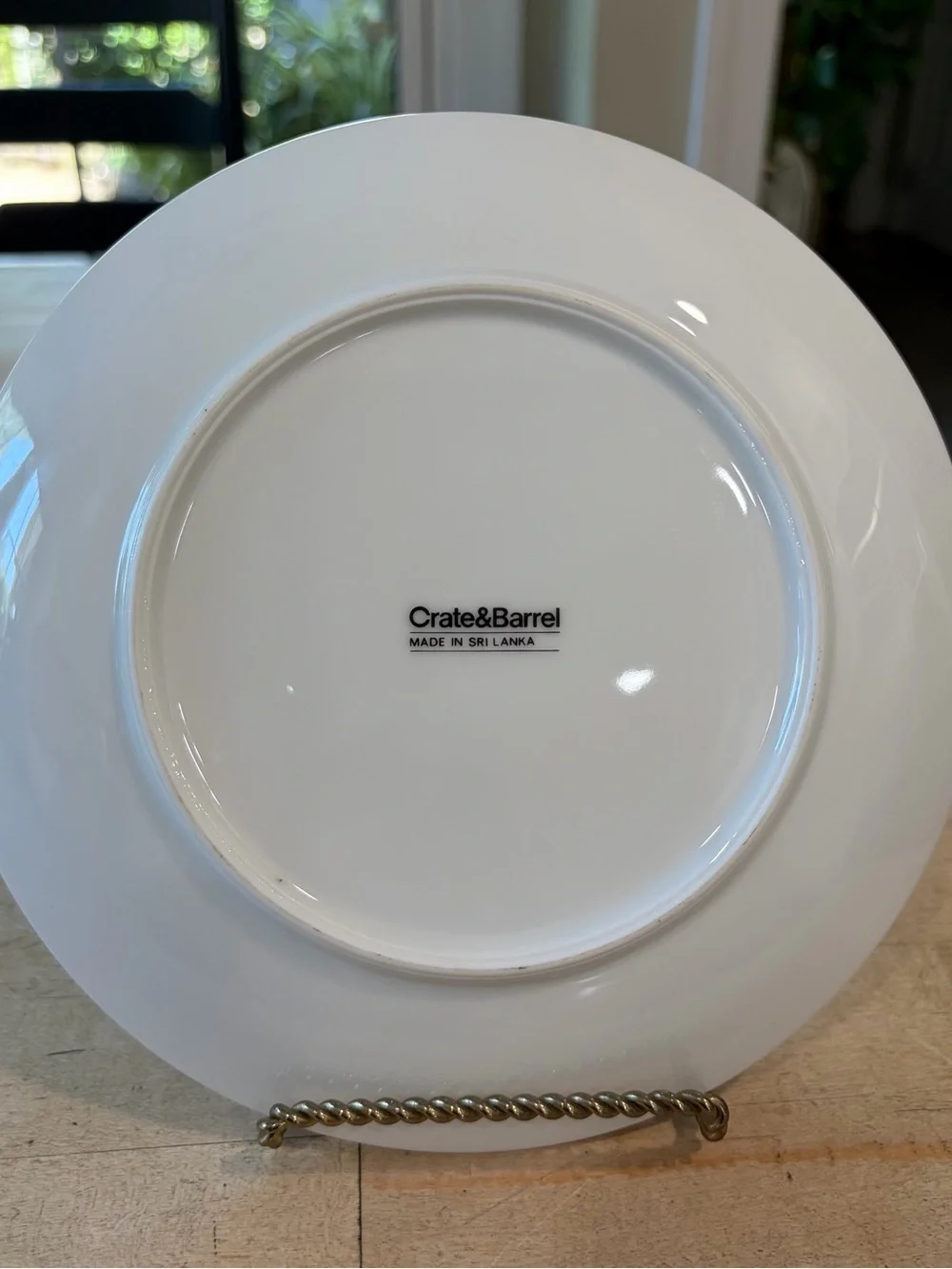 Crate & Barrel Holiday Christmas Ornament 8” Salad Dessert Plates Set of 8